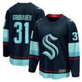 Elroe S.Kraken #31 Philipp Grubauer Navy Home Breakaway Player Jerseys