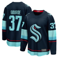 Elroe S.Kraken #37 Yanni Gourde Deep Sea Blue Home Breakaway Player Jerseys