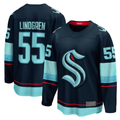 Elroe S.Kraken #55 Ryan Lindgren Deep Sea Blue Home Breakaway Jerseys
