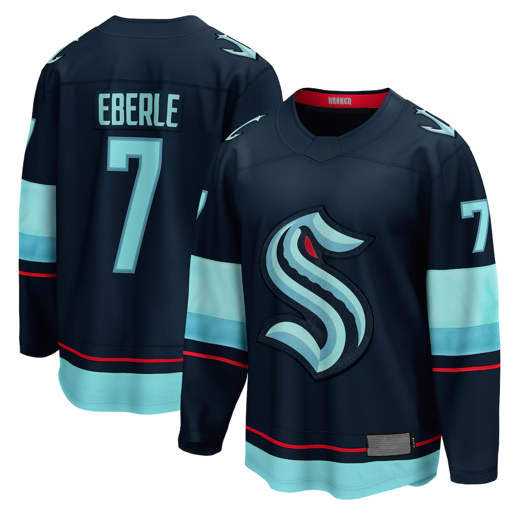 Elroe S.Kraken #7 Jordan Eberle Navy Home Breakaway Player Jerseys
