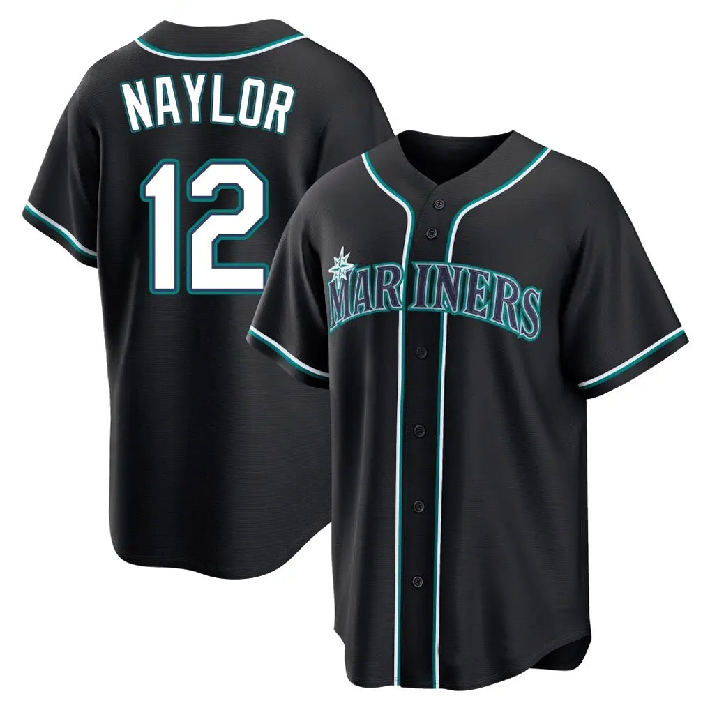Elroe S.Mariners #12 Josh Naylor Player Black Fashion Home Limited Stitched Jerseys