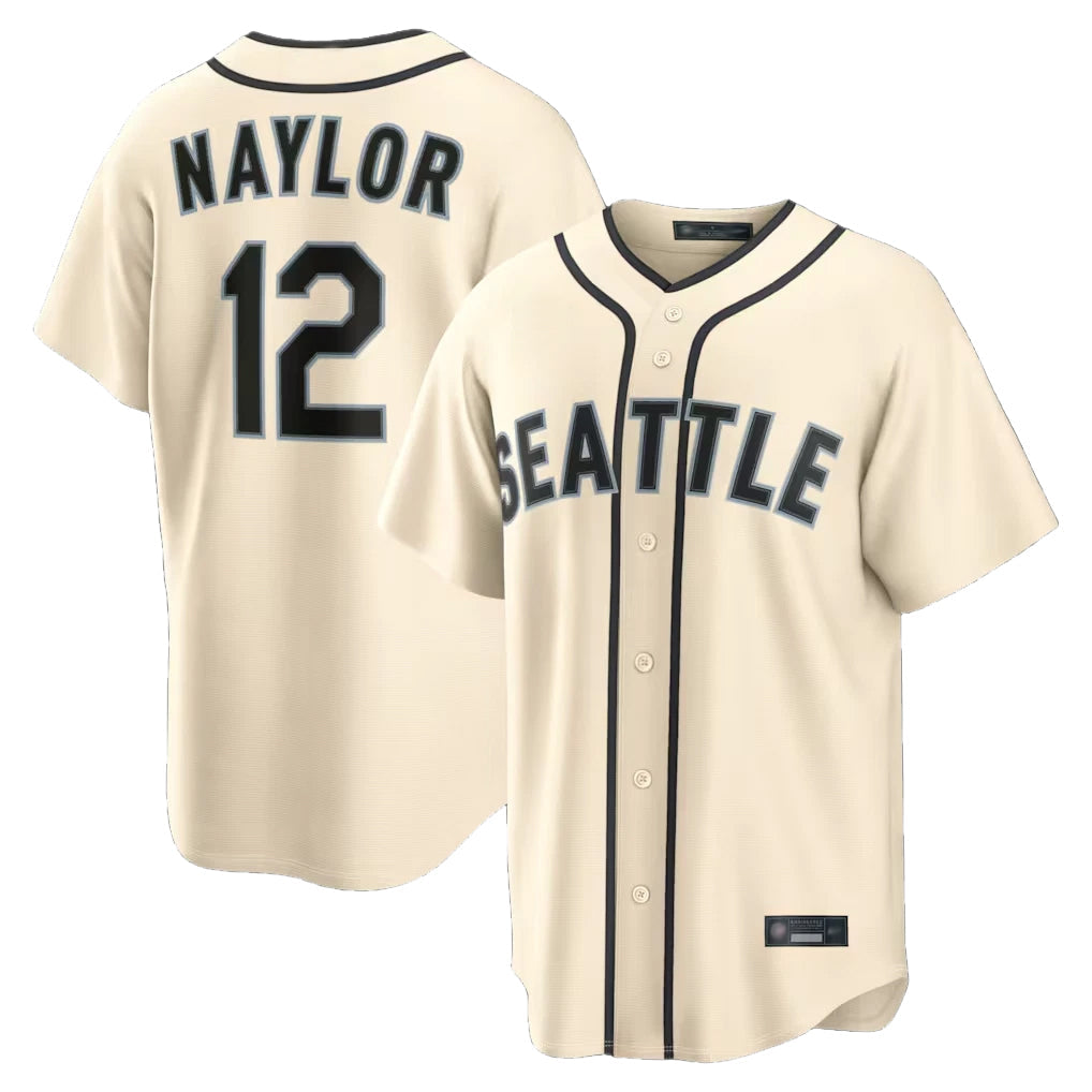 Elroe S.Mariners #12 Josh Naylor Player Cream 2026 Home Limited Stitched Jerseys