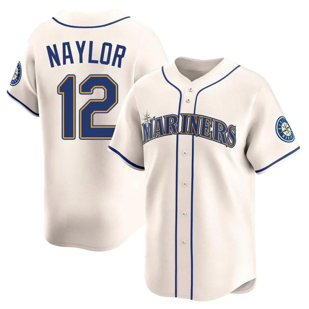 Elroe S.Mariners #12 Josh Naylor Player Cream Home Limited Stitched Jerseys