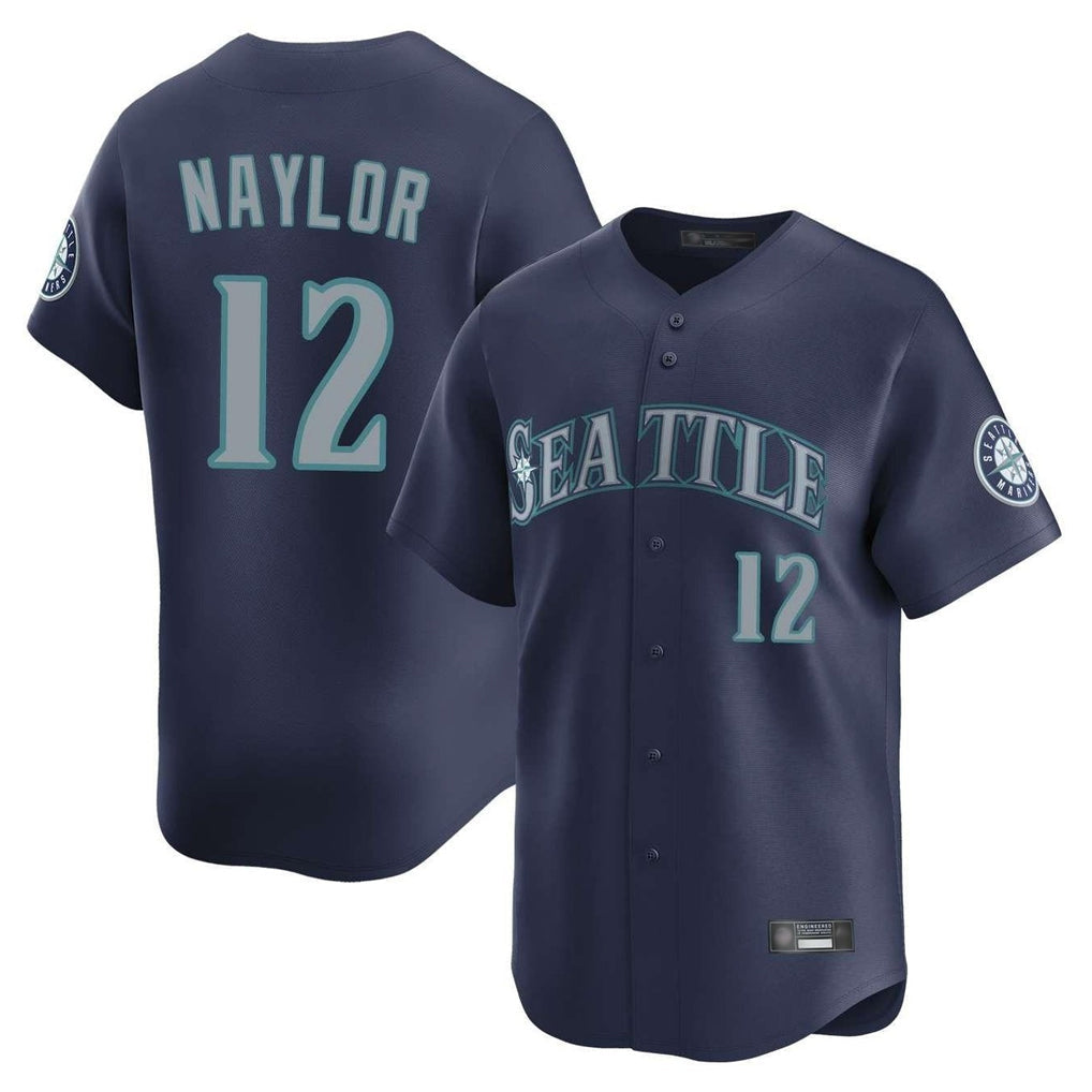 Elroe S.Mariners #12 Josh Naylor Player Navy Home Limited Stitched Jerseys