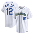 Elroe S.Mariners #12 Josh Naylor Player White Pitch Fashion Game Stitched Jerseys
