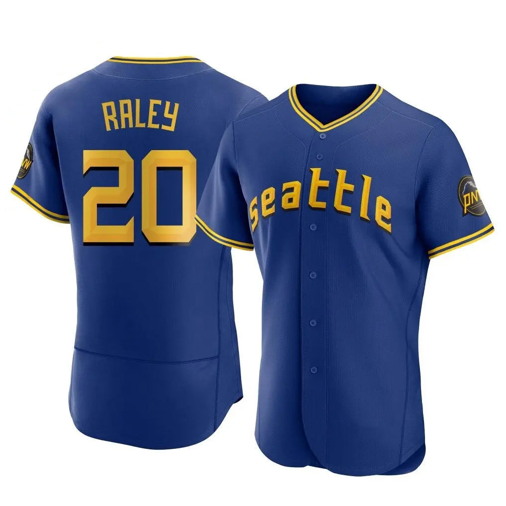 Elroe S.Mariners #20 Luke Raley Player Royal City Connect Home Limited Elite Stitched Jerseys