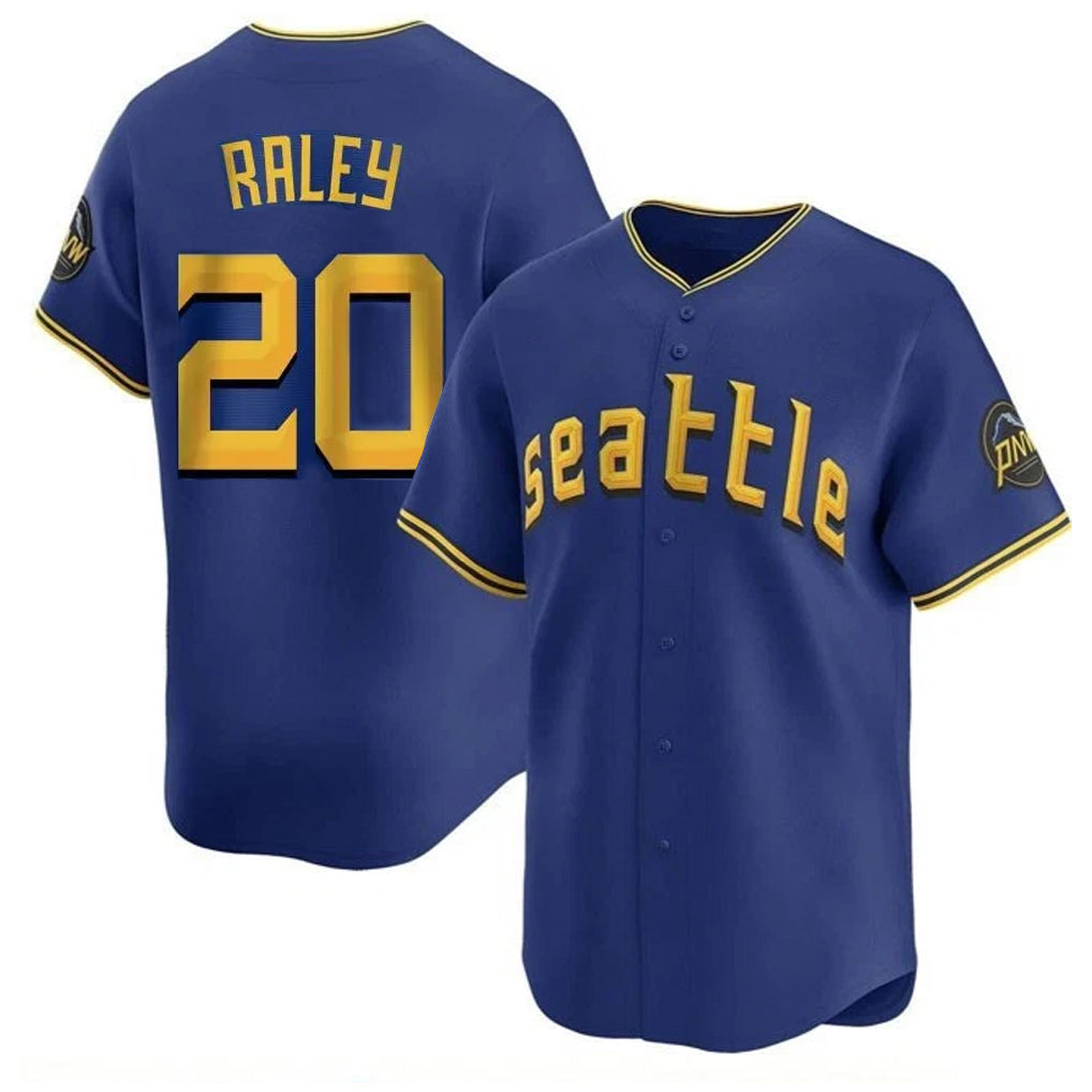 Elroe S.Mariners #20 Luke Raley Player Royal City Connect Home Limited Stitched Jerseys