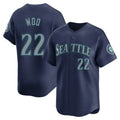 Elroe S.Mariners #22 Bryan Woo Player Navy Home Limited Stitched Jerseys