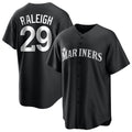 Elroe S.Mariners #29 Cal Raleigh Player Black Home Limited Stitched Jerseys