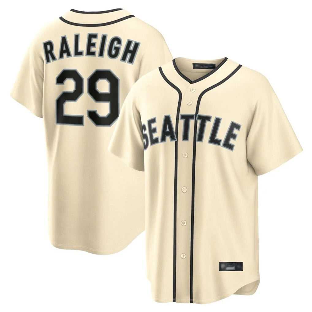 Elroe S.Mariners #29 Cal Raleigh Player Cream 2026 Home Limited Stitched Jerseys
