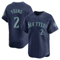 Elroe S.Mariners #2 Cole Young Player Navy Home Limited Stitched Jerseys