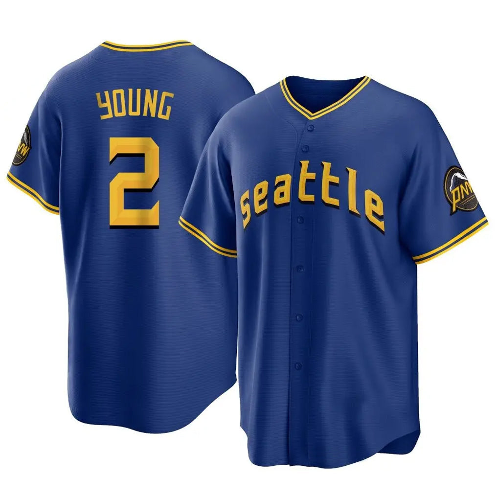 Elroe S.Mariners #2 Cole Young Player Royal City Connect Home Game Stitched Jerseys