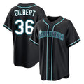 Elroe S.Mariners #36 Logan Gilbert Player Black Fashion Home Limited Stitched Jerseys