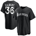 Elroe S.Mariners #36 Logan Gilbert Player Black Home Limited Stitched Jerseys