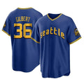 Elroe S.Mariners #36 Logan Gilbert Player Royal City Connect Home Game Stitched Jerseys