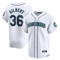 Elroe S.Mariners #36 Logan Gilbert Player White Home Limited Stitched Jerseys