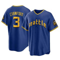 Elroe S.Mariners #3 J.P. Crawford Player Royal City Connect Home Game Stitched Jerseys