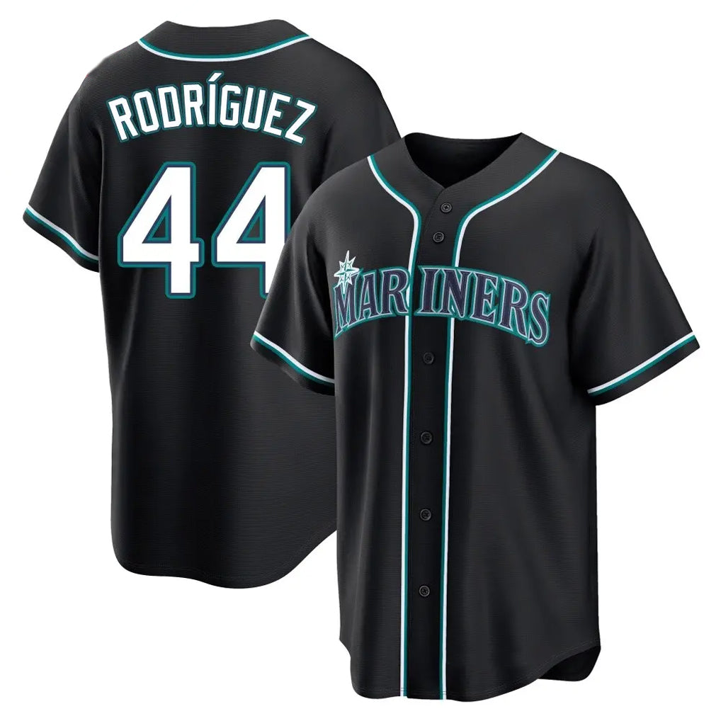 Elroe S.Mariners #44 Julio Rodriguez Player Black Fashion Home Limited Stitched Jerseys