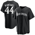 Elroe S.Mariners #44 Julio Rodriguez Player Black Home Limited Stitched Jerseys