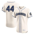 Elroe S.Mariners #44 Julio Rodriguez Player Cream Home Limited Elite Stitched Jerseys