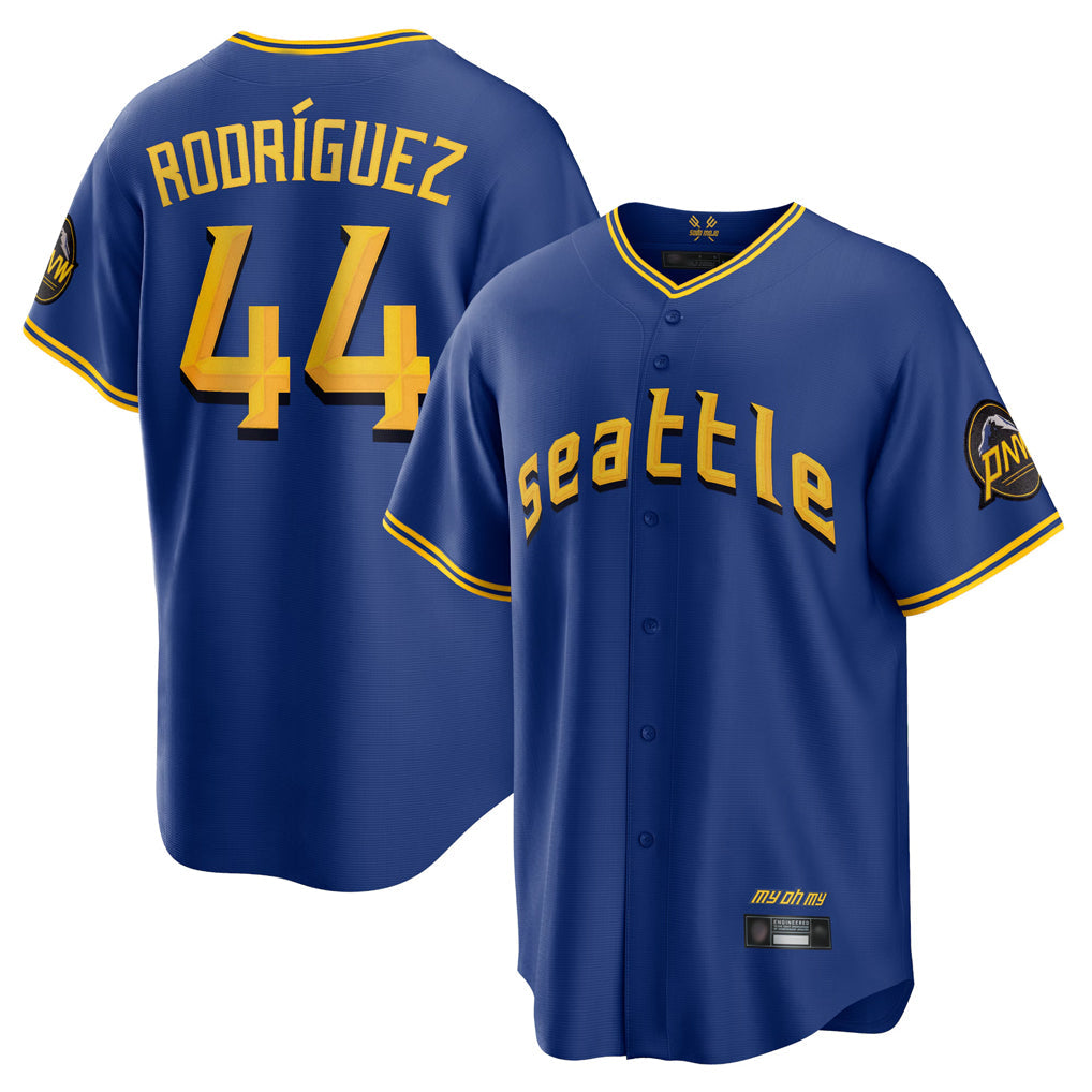 Elroe S.Mariners #44 Julio Rodriguez Player Royal City Connect Home Game Stitched Jerseys