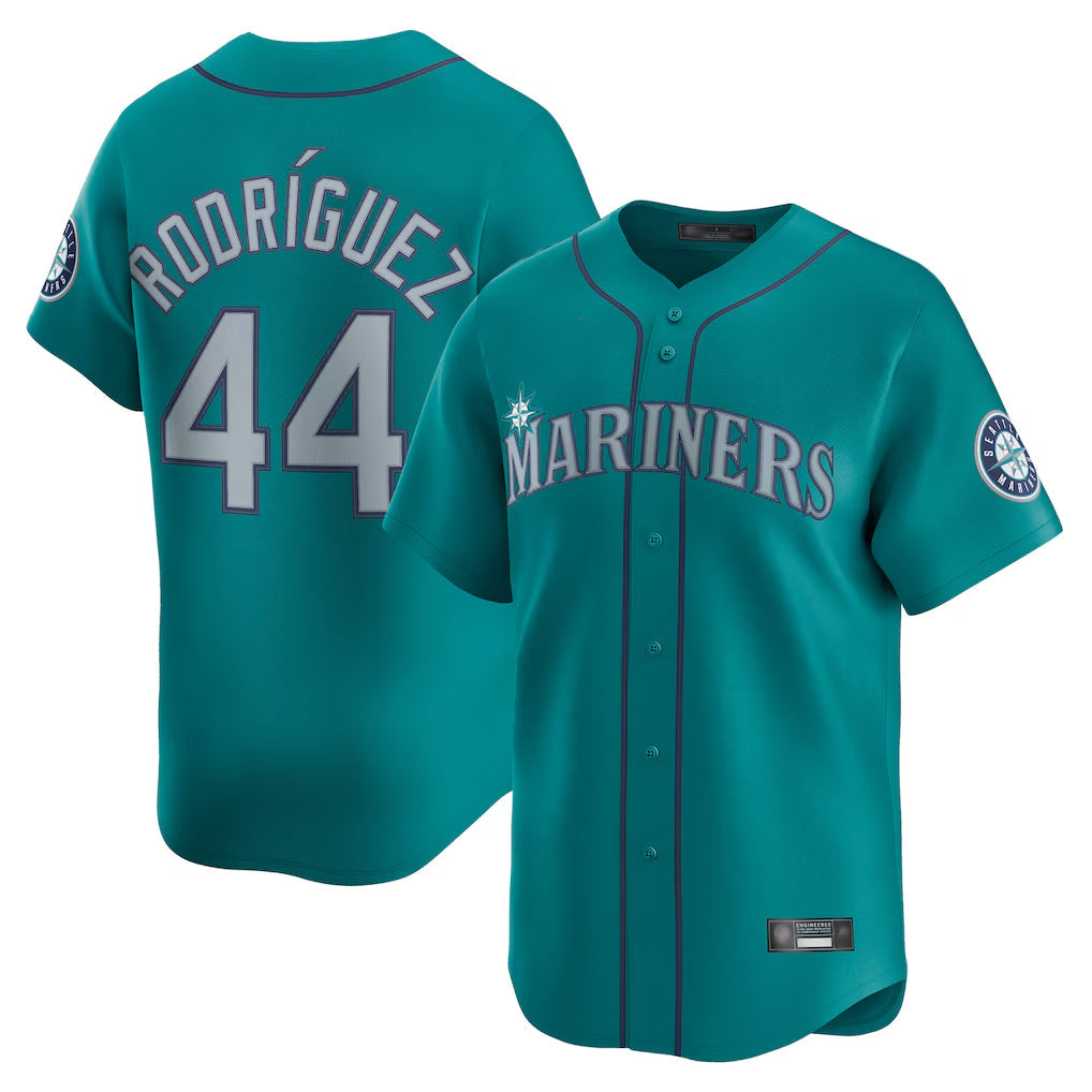 Elroe S.Mariners #44 Julio Rodriguez Player Teal Home Limited Stitched Jerseys