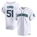 Elroe S.Mariners #51 Ichiro Suzuki Player White Home Limited Stitched Jerseys