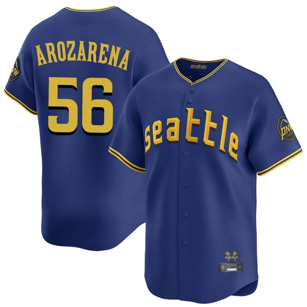 Elroe S.Mariners #56 Randy Arozarena Player Royal City Connect Home Limited Stitched Jerseys