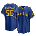 Elroe S.Mariners #56 Randy Arozarena Player Royal Home Game Stitched Jerseys