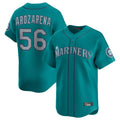 Elroe S.Mariners #56 Randy Arozarena Player Teal Home Limited Stitched Jerseys