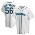 Elroe S.Mariners #56 Randy Arozarena Player White Home Game Stitched Jerseys