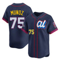 Elroe S.Mariners #75 Andres Munoz Player Navy Limited American League All-Star Edition Stitched Jerseys