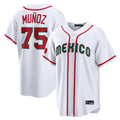 Elroe S.Mariners #75 Andres Munoz Player White 2026 World Classic Home Limited Stitched Jerseys