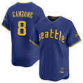 Elroe S.Mariners #8 Dominic Canzone Player Royal City Connect Home Limited Stitched Jerseys