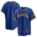 Elroe S.Mariners Blank Player Royal City Connect Home Game Stitched Jerseys