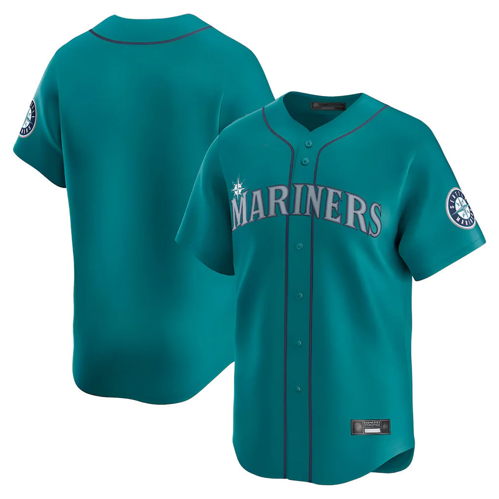 Elroe S.Mariners Blank Player Teal Home Limited Stitched Jerseys