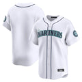 Elroe S.Mariners Blank Player White Home Limited Stitched Jerseys