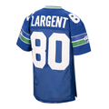 Elroe S.Seahawks 1985 #80 Steve Largent Mitchell & Ness Royal Authentic Throwback Retired Player Stitched Puhic Jersey