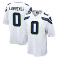 Elroe S.Seahawks #0 DeMarcus Lawrence Player White Home Game Stitched Jerseys