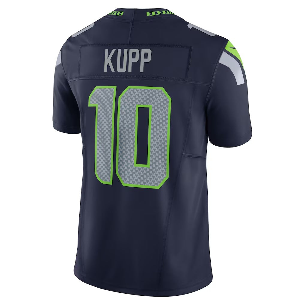 Elroe S.Seahawks #10 Cooper Kupp College Navy Team Vapor F.U.S.E. Limited Stitched Jerseys