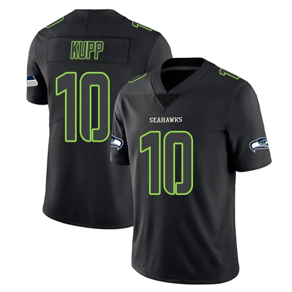 Elroe S.Seahawks #10 Cooper Kupp Player Black Impact Limited Home Game Stitched Jerseys