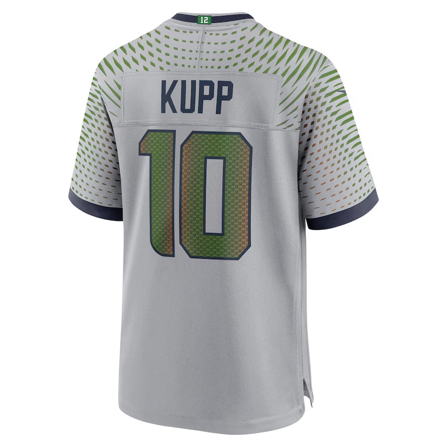 Elroe S.Seahawks #10 Cooper Kupp Player Gray Rivalries Collection Game Stitched Jerseys