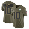Elroe S.Seahawks #10 Cooper Kupp Player Olive 2025 Salute To Service Limited Home Game Stitched Jerseys