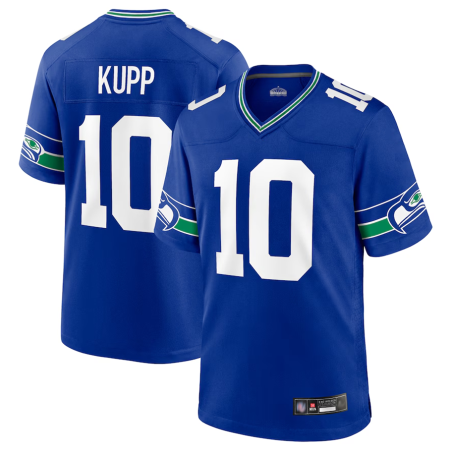 Elroe S.Seahawks #10 Cooper Kupp Player Royal Game Stitched Jerseys