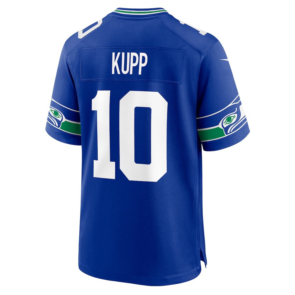 Elroe S.Seahawks #10 Cooper Kupp Royal Alternate 50th Season Game Stitched Jerseys