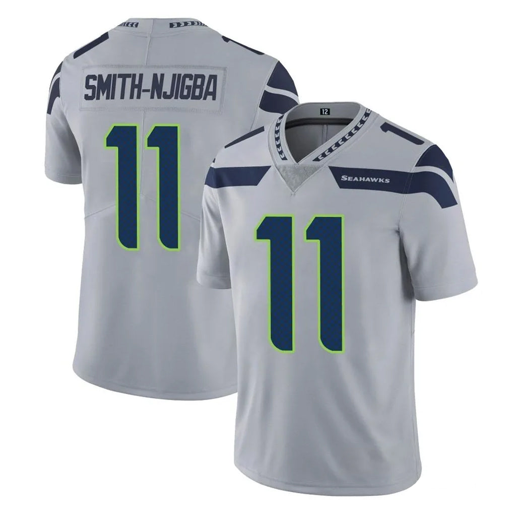 Elroe S.Seahawks #11 Jaxon Smith-Njigba Player Gray Limited Vapor Untouchable Home Game Stitched Jerseys