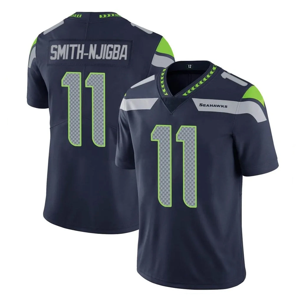 Elroe S.Seahawks #11 Jaxon Smith-Njigba Player Navy Limited Vapor Untouchable Home Game Stitched Jerseys