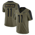 Elroe S.Seahawks #11 Jaxon Smith-Njigba Player Olive Salute To Service Limited Game Stitched Jerseys