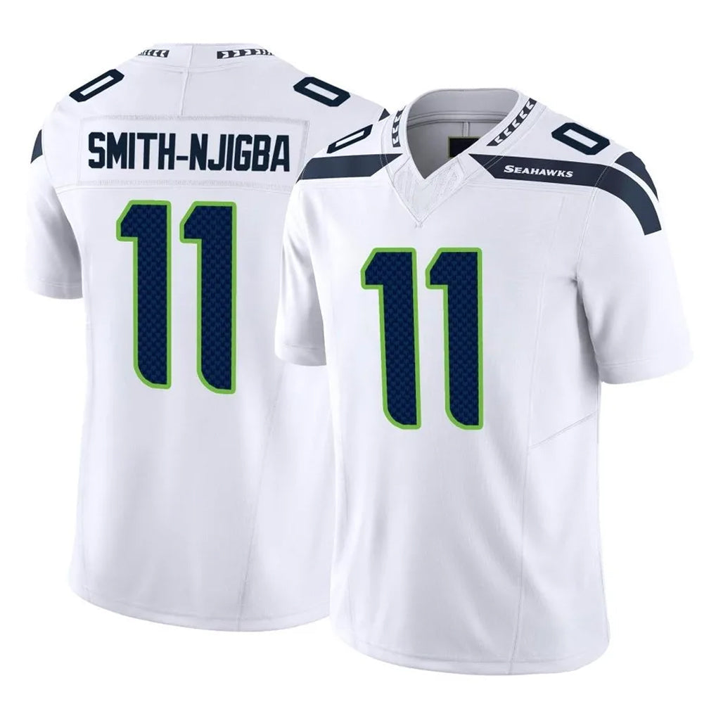 Elroe S.Seahawks #11 Jaxon Smith-Njigba Player White Limited Vapor F.U.S.E. Home Game Stitched Jerseys