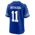Elroe S.Seahawks #11 Jaxon Smith-Njigba Royal Throwback Player Game Jersey American Stitched Jerseys